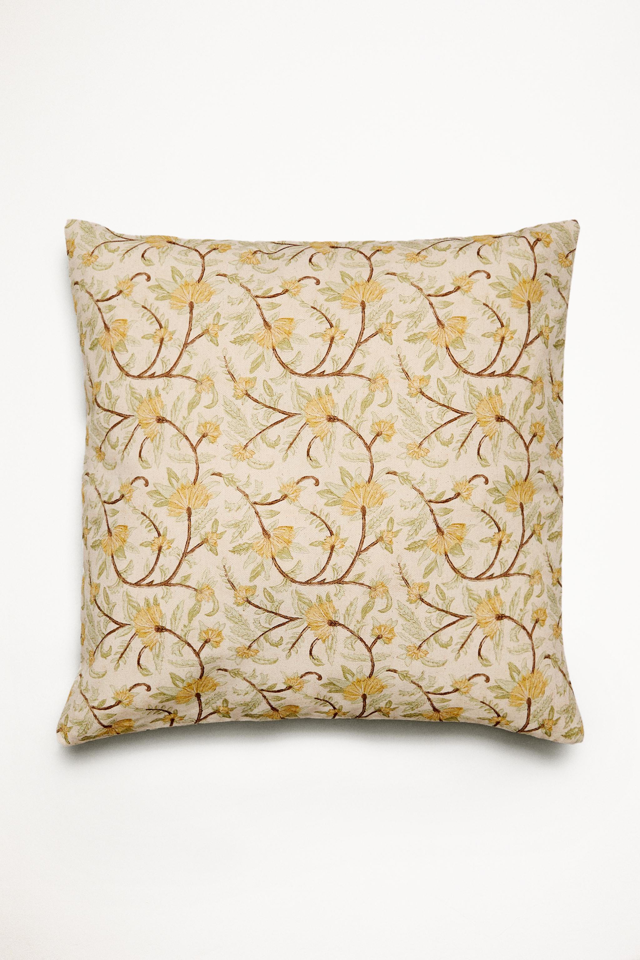 HOUSSE DE COUSSIN FLEURS